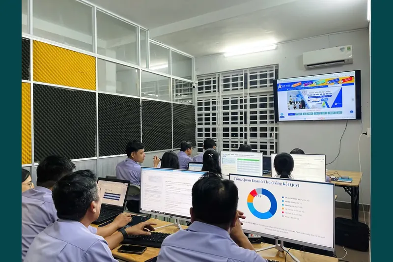 Ảnh thiết kế từ lớp kế toán thực tế do chủ website cung cấp, minh họa Kế Toán Sao Việt.